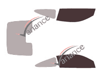 Glazing template - front window kit - Honda Civic (10) Coupe 2 doors (2016 - 2022) Glazing template - front window kit - Honda Civic (10) Coupe 2 doors (2016 - 2022)