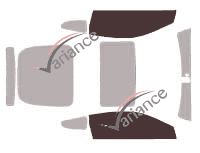 Glazing template - front window kit - Honda CR-Z (1) Coupe 3 doors (2010 - 2017)