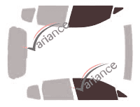 Plantilla de acristalamiento - kit de ventana delantera - Honda Fit (1) 5 puertas (2001 - 2007) Plantilla de acristalamiento - kit de ventana delantera - Honda Fit (1) 5 puertas (2001 - 2007)
