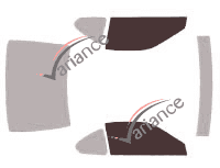 Glazing template - front window kit - Honda Prelude (4) Coupe 2 doors (1992 - 1996)