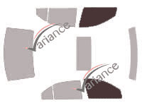 Gabarit vitrage - kit vitres avant - Hyundai Sonata (5) Berline 4 portes (2005 - 2010)