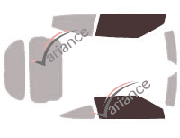 Glazing template - front window kit - Hyundai Veloster (1) 4 doors (2011 - 2017) Glazing template - front window kit - Hyundai Veloster (1) 4 doors (2011 - 2017)