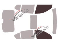 Glazing template - front window kit - Infiniti Q50 (1) Berline 4 doors (2013 - 2024)