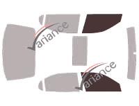 Gabarit vitrage - kit vitres avant - Infiniti i (2) 30-35 Berline 4 portes (1999 - 2005)