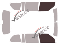 Glazing template - front window kit - Infiniti QX (1) 80 5 doors (2014 - 2018) Glazing template - front window kit - Infiniti QX (1) 80 5 doors (2014 - 2018)