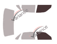 Glazing template - front window kit - Jaguar XJ (4) Court Berline 4 doors (1998 - 2003) Glazing template - front window kit - Jaguar XJ (4) Court Berline 4 doors (1998 - 2003)