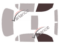 Glazing template - front window kit - Jaguar XJ (5) L-longue Berline 4 doors (2003 - 2011) Glazing template - front window kit - Jaguar XJ (5) L-longue Berline 4 doors (2003 - 2011)