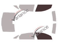 Glazing template - front window kit - Jaguar XJ (6) L-longue Berline 4 doors (2010 - 2019) Glazing template - front window kit - Jaguar XJ (6) L-longue Berline 4 doors (2010 - 2019)