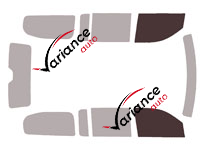 Mascherina per vetri - kit vetri anteriori - Jeep Wagoneer (4) 5 porte (dal 2022)