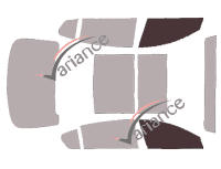 Glazing template - front window kit - Kia K9 Berline 4 doors (2013 - 2019) Glazing template - front window kit - Kia K9 Berline 4 doors (2013 - 2019)