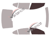 Glazing template - front window kit - Kia Cadenza (1) Berline 4 doors (2009 - 2017) Glazing template - front window kit - Kia Cadenza (1) Berline 4 doors (2009 - 2017)