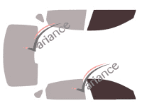 Glazing template - front window kit - Kia Cadenza (2) Berline 4 doors (2017 - 2021) Glazing template - front window kit - Kia Cadenza (2) Berline 4 doors (2017 - 2021)