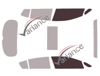 Glazing template - front window kit - Kia Forte (2) 5 doors (2014 - 2019) Glazing template - front window kit - Kia Forte (2) 5 doors (2014 - 2019)