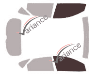 Glazing template - front window kit - Kia Forte (1) 5 doors (2009 - 2013) Glazing template - front window kit - Kia Forte (1) 5 doors (2009 - 2013)