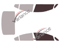 Glazing template - front window kit - Kia Forte (2) Berline 4 doors (2013 - 2019) Glazing template - front window kit - Kia Forte (2) Berline 4 doors (2013 - 2019)