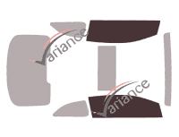 Glazing template - front window kit - Kia Forte (2) Coupé 3 doors (2014 - 2019) Glazing template - front window kit - Kia Forte (2) Coupé 3 doors (2014 - 2019)