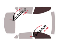 Glazing template - front window kit - Kia K4 (1) 4-door sedan (since 2024)