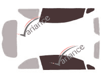 Glazing template - front window kit - Kia Rio (3) Coupe 3 doors (2012 - 2018) Glazing template - front window kit - Kia Rio (3) Coupe 3 doors (2012 - 2018)