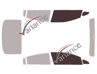 Glazing template - front window kit - Kia Rio (3) Berline 4 doors (2012 - 2018) Glazing template - front window kit - Kia Rio (3) Berline 4 doors (2012 - 2018)