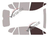 Mascherina per vetri - kit vetri anteriori - Kia Rondo (2) 5 porte (2006 - 2013)