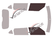 Plantilla de acristalamiento - kit de ventana delantera - Kia Soul (2) 5 puertas (2014 - 2019)