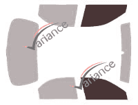 Glazing template - front window kit - Kia Spectra (2) Berline 4 doors (1998 - 2004) Glazing template - front window kit - Kia Spectra (2) Berline 4 doors (1998 - 2004)