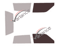 Glazing template - front window kit - Lancia Y10 3 doors (1985 - 1995) Glazing template - front window kit - Lancia Y10 3 doors (1985 - 1995)