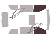 Glazing template - front window kit - Lancia Voyager 5 doors (2011 - 2016) Glazing template - front window kit - Lancia Voyager 5 doors (2011 - 2016)