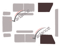 Gabarit vitrage - kit vitres avant - Land Rover Defender (1) 3 portes (1983 - 2001) Gabarit vitrage - kit vitres avant - Land Rover Defender (1) 3 portes (1983 - 2001)