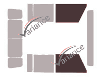 Gabarit vitrage - kit vitres avant - Land Rover Defender (1) Pick-Up 4 portes (1983 - 2001) Gabarit vitrage - kit vitres avant - Land Rover Defender (1) Pick-Up 4 portes (1983 - 2001)