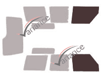 Plantilla de acristalamiento - kit de ventana delantera - Land Rover Discovery (1) 3 puertas (1989 - 1998) Plantilla de acristalamiento - kit de ventana delantera - Land Rover Discovery (1) 3 puertas (1989 - 1998)