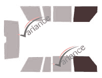 Gabarit vitrage - kit vitres avant - Land Rover Range Rover (1) LSE 5 portes (1986 - 1996) Gabarit vitrage - kit vitres avant - Land Rover Range Rover (1) LSE 5 portes (1986 - 1996)