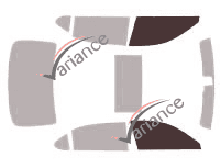 Plantilla de acristalamiento - kit de ventana delantera - Lexus LS (4) Long Sedan 4 puertas (2007 - 2017)