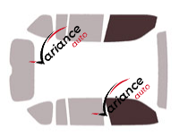 Glazing template - front window kit - Lexus LX (4) 600 5-door (since 2022)