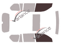 Glazing template - front window kit - Lexus GX (2) 5 doors (2010 - 2023)