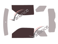 Gabarit vitrage - kit vitres avant - Ligier JS 50 3 portes (depuis 2014) Gabarit vitrage - kit vitres avant - Ligier JS 50 3 portes (depuis 2014)