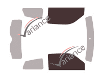 Gabarit vitrage - kit vitres avant - Ligier JS 50 L 3 portes (depuis 2015) Gabarit vitrage - kit vitres avant - Ligier JS 50 L 3 portes (depuis 2015)