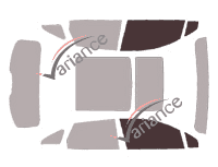 Plantilla de acristalamiento - kit ventana delantera - Lincoln MKC 5 puertas (2013 - 2019) Plantilla de acristalamiento - kit ventana delantera - Lincoln MKC 5 puertas (2013 - 2019)