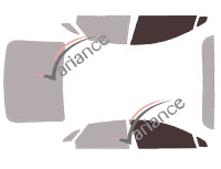 Plantilla de acristalamiento - kit ventana delantera - Lincoln MKZ Sedán 4 puertas (2013 - 2020) Plantilla de acristalamiento - kit ventana delantera - Lincoln MKZ Sedán 4 puertas (2013 - 2020)