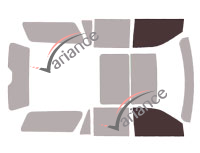 Plantilla de acristalamiento - kit de ventanilla delantera - Lincoln Navigator (4) Largo 5 puertas (desde 2017)