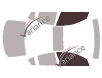 Glazing template - front window kit - Mazda 3 (1) Berline 4 doors (2003 - 2009) Glazing template - front window kit - Mazda 3 (1) Berline 4 doors (2003 - 2009)