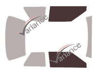 Schablone Verglasung - Frontscheiben-Kit - Mazda 323 (6) 3 Türen (1989 - 1994) Schablone Verglasung - Frontscheiben-Kit - Mazda 323 (6) 3 Türen (1989 - 1994)