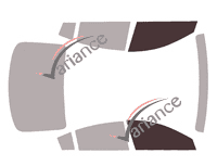 Glazing template - front window kit - Mazda 6 (3) Berline 4 doors (2018 - 2022) Glazing template - front window kit - Mazda 6 (3) Berline 4 doors (2018 - 2022)