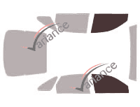 Glazing template - front window kit - Mazda 626 (4) 5 doors (1992 - 1997) Glazing template - front window kit - Mazda 626 (4) 5 doors (1992 - 1997)