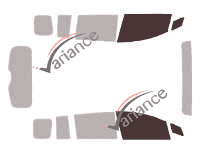 Glazing template - front window kit - Mazda Premacy (2) 5 doors (2005 - 2011) Glazing template - front window kit - Mazda Premacy (2) 5 doors (2005 - 2011)