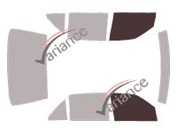 Verglasungsschablone - Frontscheibensatz - Mercedes-Benz 300-400 Long Sedan 4-Türer (1992 - 1999) Verglasungsschablone - Frontscheibensatz - Mercedes-Benz 300-400 Long Sedan 4-Türer (1992 - 1999)