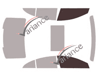 Glazing template - front window kit - Mercedes-Benz CLS (3) Coupe 4 doors (2018 - 2023) Glazing template - front window kit - Mercedes-Benz CLS (3) Coupe 4 doors (2018 - 2023)