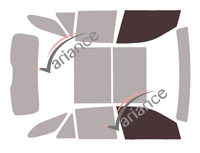 Glazing template - front window kit - Mercedes-Benz GLE (1) 5 doors (2015 - 2018) Glazing template - front window kit - Mercedes-Benz GLE (1) 5 doors (2015 - 2018)