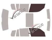 Verglasungsschablone - Frontscheibenpaket - Mercedes-Benz GLK-Klasse 5-Türer (2008 - 2015) Verglasungsschablone - Frontscheibenpaket - Mercedes-Benz GLK-Klasse 5-Türer (2008 - 2015)