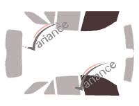 Glazing template - front window kit - Mercedes-Benz ML (3) 5 doors (2011 - 2015)